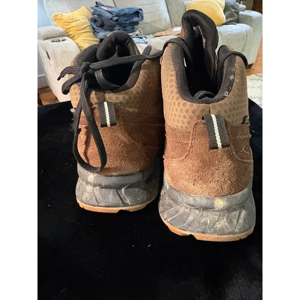 KEEN NXIS EVO Mid Waterproof Hiking Boots Mens 14 Brown Black 1026107